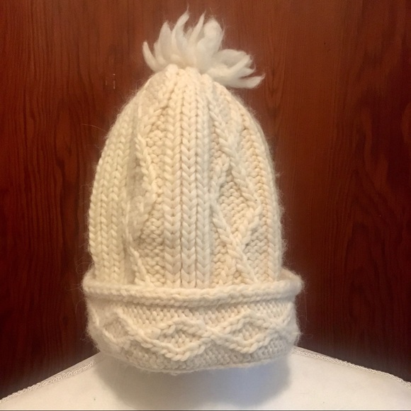 J. Crew Accessories - J. Crew Women’s Wool Knit Bobble Hat